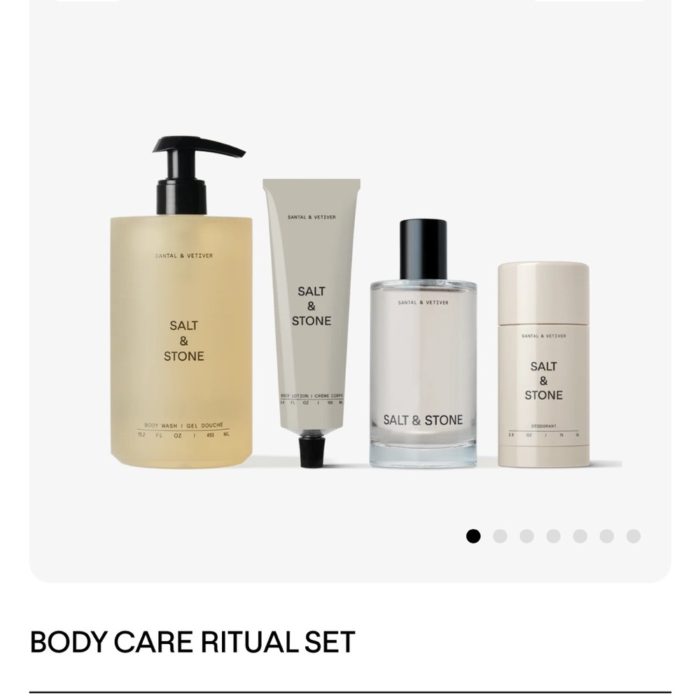 Salt & Stone Santal & Vetiver Deodorant and Moisturizer